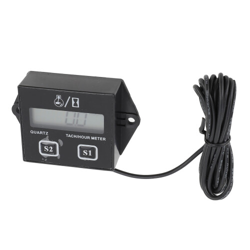 Tacómetro digital CR2450, 51,746,519mm, negro