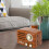 Radio rétro en bois 1800mAh compact marron 5