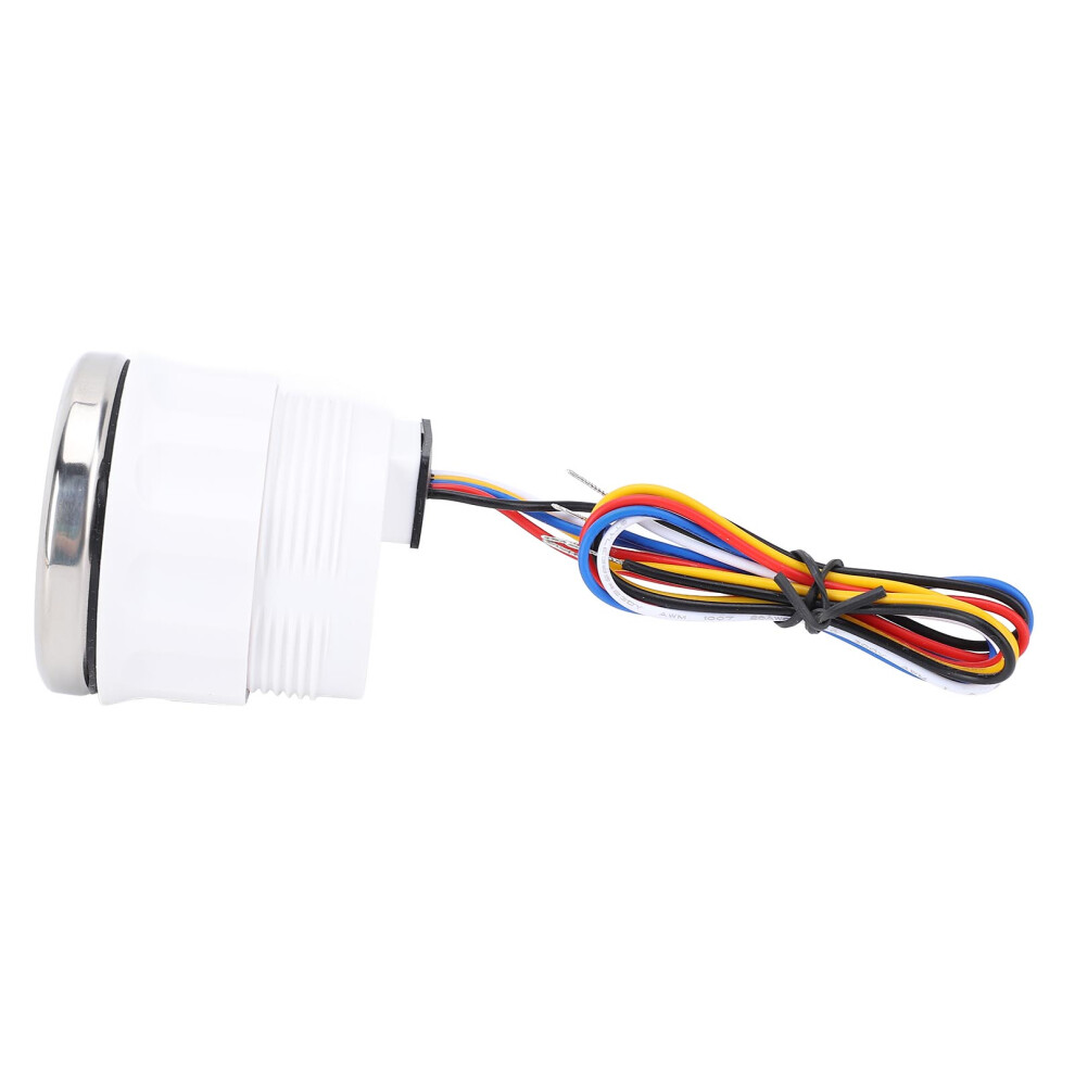 52Mm 7000Rpm Tachometer With Hourmeter, 7-Color Backlight, 9-32V Dc Black/Silver 7651335219235