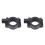 2er Pack 25-mm schwarze Lenkerklemme M10 15