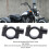 2er Pack 25-mm schwarze Lenkerklemme M10 5