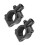 2 pièces de support de miroir, filetage de 22 mm, noir M10 1