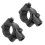 2 pièces de support de miroir, filetage de 22 mm, noir M10 15