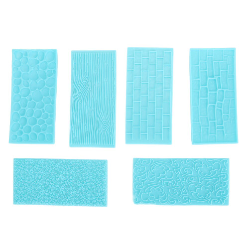 6 Stück Kuchen-Musterformen – Hartplastik-Fondant 2