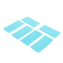 6 Stück Kuchen-Musterformen – Hartplastik-Fondant
