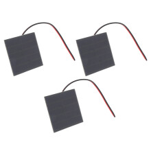 Ensemble de 3 panneaux solaires 1 W 55x55mm monocristallins