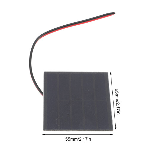 Ensemble de 3 panneaux solaires 1 W 55x55mm monocristallins 1