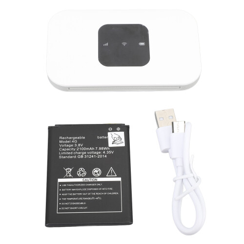 Router WiFi portatile 4G compatto 2100 mAh bianco 1