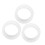 3 pezzi di copri anelli in silicone Smart Ring bianco M 11-13 13