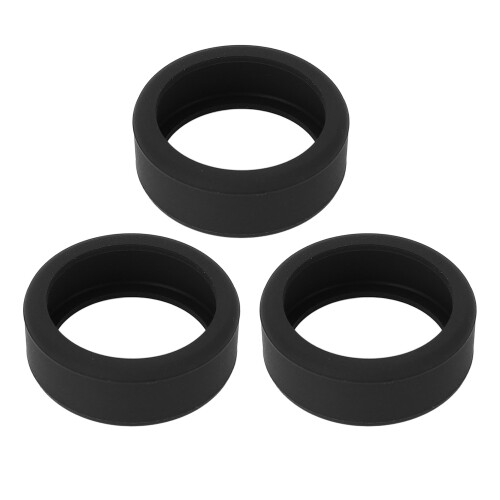3 pezzi copri anelli in silicone Smart Ring nero 6-10 1
