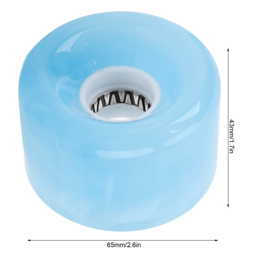 4 Stück 78A PU durchscheinendes Blau 65x43mm Räder 1