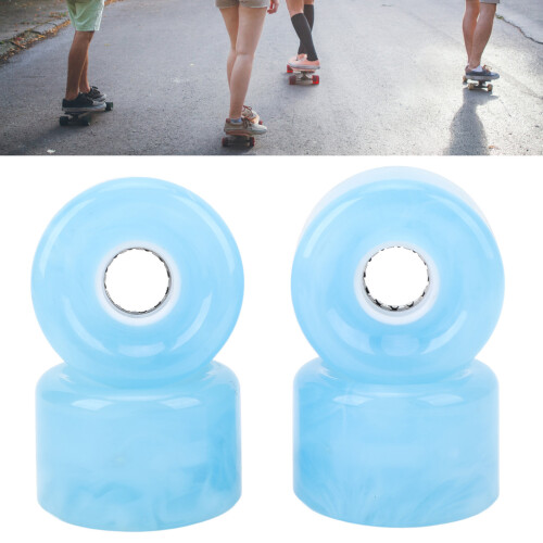 4 Stück 78A PU durchscheinendes Blau 65x43mm Räder