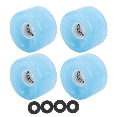 4 Stück 78A PU durchscheinendes Blau 65x43mm Räder 2