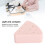 Étui triangulaire en silicone pour houppette - Rose Voyage 4