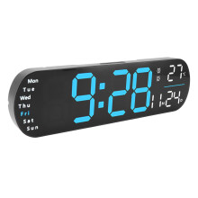 Azul 35x10x3 cm Reloj digital de pared (control remoto) 210mAh