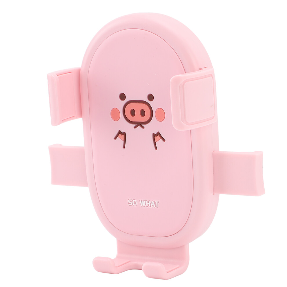 Motorcycle Phone Holder Shock Absorbing Stand For Electric Scooter, Abs Pvc Pink 4361335224513