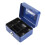 Mini coffre métallique verrouillable bleu 125x95x60mm Cap 5