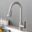 Stainless Steel Kitchen Faucet with Pull Down Sprayer, Ceramic Valve, 0.8MPa 6