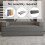 MN Furniture (Grey) Modern Convertible Sofa Bed-Box Packed 1