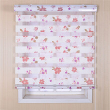 Day and Night Blinds Zebra Roller Blinds Blackout Double Layer Light Filtering 84x100 Cm