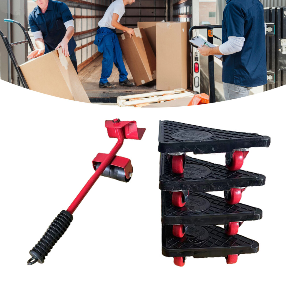 360 Rotation Furniture Dolly Set 1102Lbs Capacity For Heavy Moving Tasks 4921335226575
