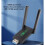Adattatore USB WiFi antenne duali 1300Mbps USB 3.0 8