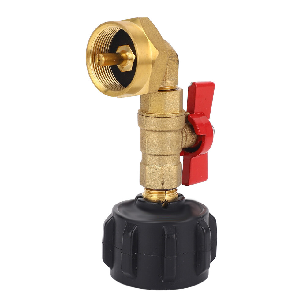 Qcc1 Gas Tank Refill Adapter With On Off Control Valve Gas Tank Elbow Adapter Au 8001335227126