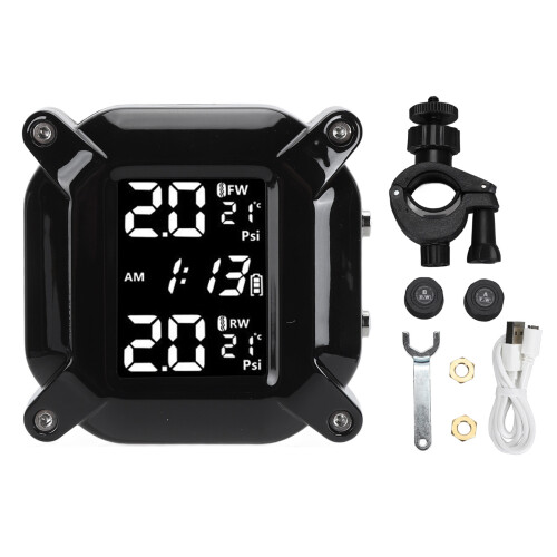 Motorcycle Tire Pressure System: Waterproof Dustproof 500mAh 2