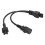 IEC 320 C6 macho a hembra C5+C13, 2,5 A, cable de 0,3 m 8