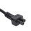 IEC 320 C6 macho a hembra C5+C13, 2,5 A, cable de 0,3 m 5