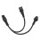 IEC 320 C6 macho a hembra C5+C13, 2,5 A, cable de 0,3 m 16