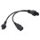 IEC 320 C6 macho a hembra C5+C13, 2,5 A, cable de 0,3 m 6