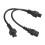 IEC 320 C6 macho a hembra C5+C13, 2,5 A, cable de 0,3 m 12