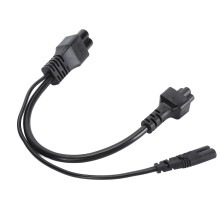 C6 zu C5/C7 Splitter-Netzkabel 0,3 m, 2,5 A, PVC
