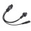 C6 zu C5/C7 Splitter-Netzkabel 0,3 m, 2,5 A, PVC 1