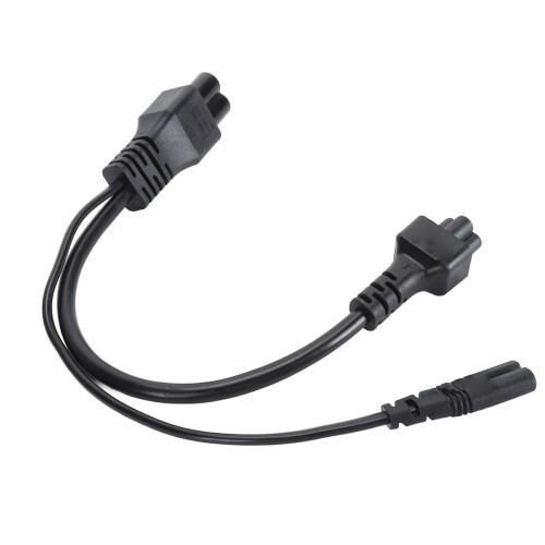 C6 zu C5/C7 Splitter-Netzkabel 0,3 m, 2,5 A, PVC