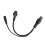 C6 zu C5/C7 Splitter-Netzkabel 0,3 m, 2,5 A, PVC 16