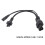 C6 zu C5/C7 Splitter-Netzkabel 0,3 m, 2,5 A, PVC 2