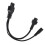 C6 zu C5/C7 Splitter-Netzkabel 0,3 m, 2,5 A, PVC 11