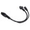 C6 zu C5/C7 Splitter-Netzkabel 0,3 m, 2,5 A, PVC 7