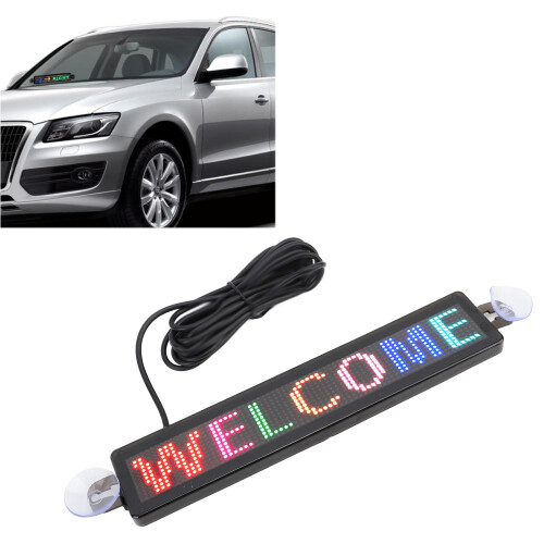 Programmable LED Scrolling Display 12x72 Pixels with USB Port Design