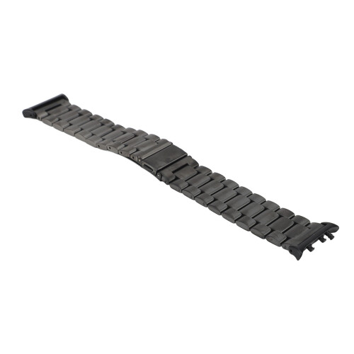 Schwarzes Edelstahl-Uhrenband 18,5  2,2  1 cm