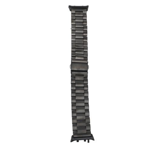 Schwarzes Edelstahl-Uhrenband 18,5  2,2  1 cm 2