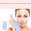 Rouleau pour le visage en silicone bleu - masseur à main 9