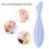 Rouleau pour le visage en silicone bleu - masseur à main 6