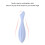 Rouleau pour le visage en silicone bleu - masseur à main 8