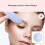 Rouleau pour le visage en silicone bleu - masseur à main 4