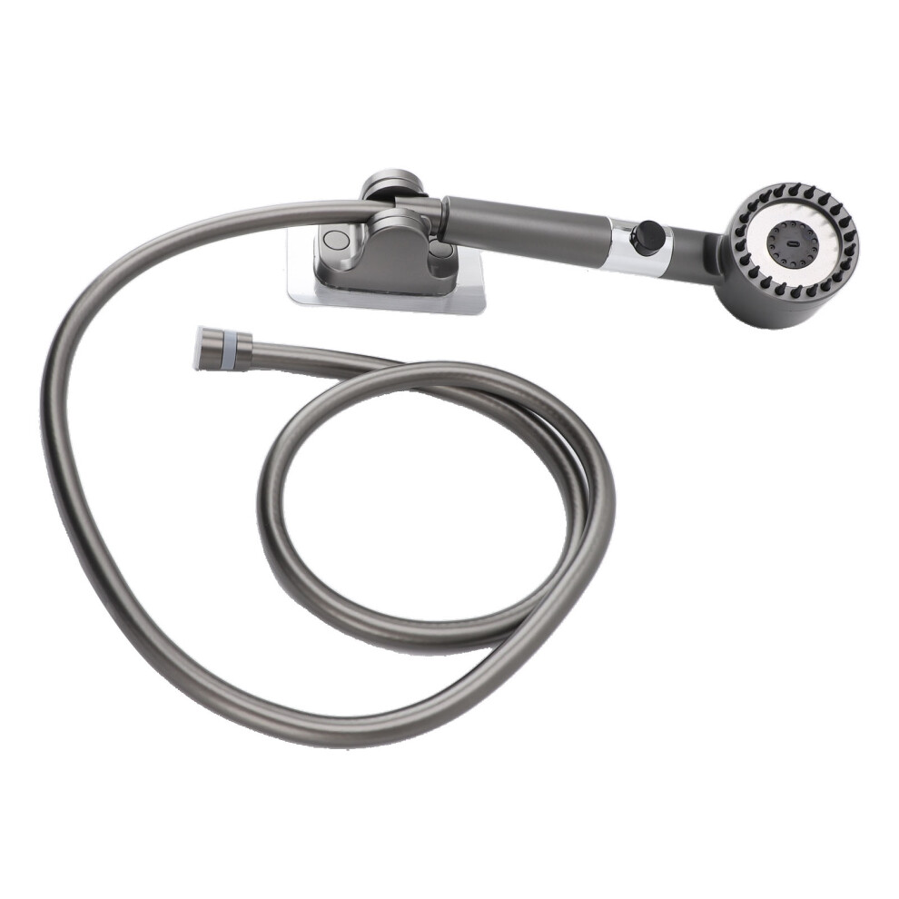 Handheld Turbocharged Pressure Shower Head Grey, G1/2, 1.5M Hose 3391335231526