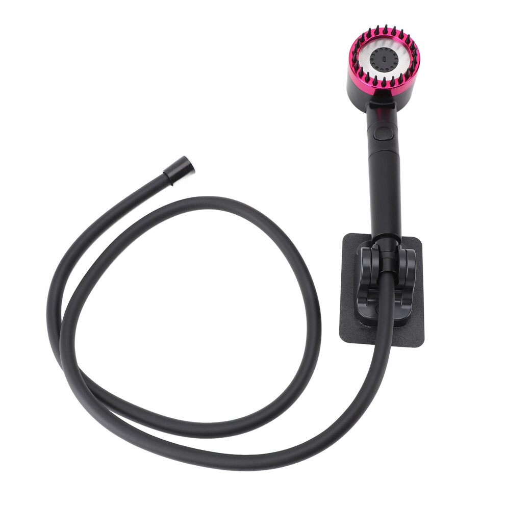 Filtered Handheld Shower Head, 3 Modes, 1.5M Hose, Black Purple 8761335231454