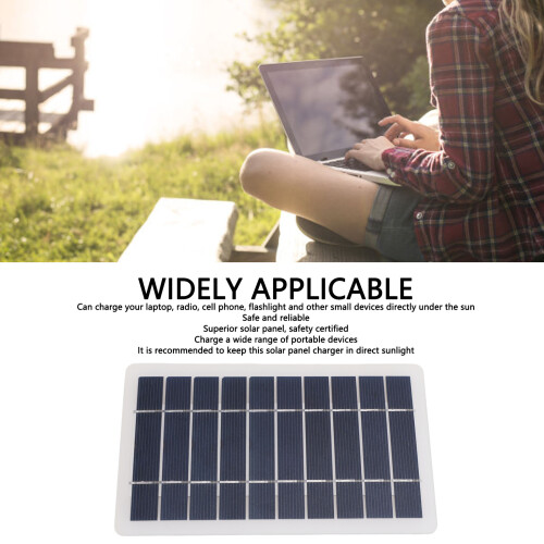 5W Solarmodul Ladegerät monokristallin USB 2